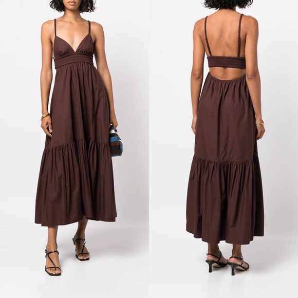 A.L.C. Dresses & Skirts - NEW NWT A.L.C. Rhodes Poplin Maxi Dress In Brown